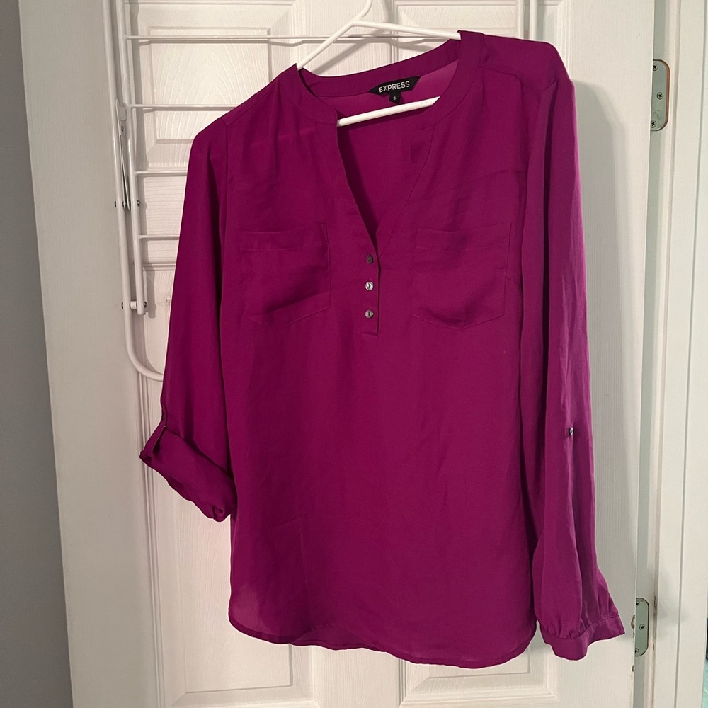 Express Women's Magenta Blouse